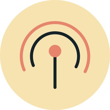 Tek bir izole simgenin vektör illüstrasyonu