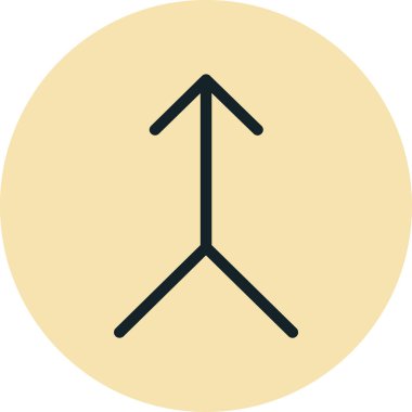 ok simgesi, vektör illüstrasyonu