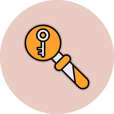 Anahtar simgesi vektör illüstrasyonu