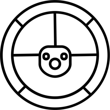 pusula simgesi, vektör illüstrasyonu