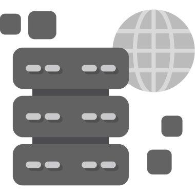 veritabanı sunucu simgesi ana hat biçiminde