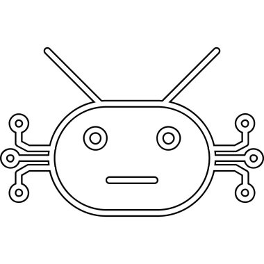 izole edilmiş sevimli uzaylı çizgi film vektör çizimi tasarımı