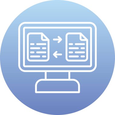 Belge simgesinin vektör illüstrasyonu