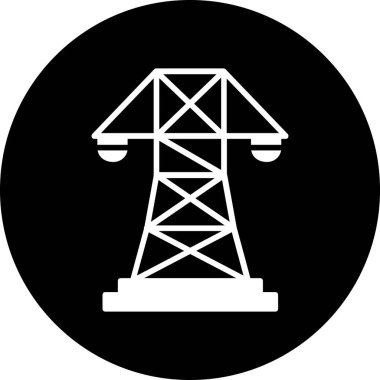 Petrol ve simgenin vektör illüstrasyonu