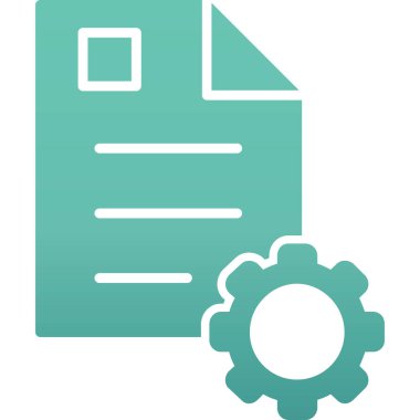 Belge simgesinin vektör illüstrasyonu