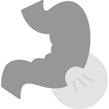 Katı bir mide organı simgesi