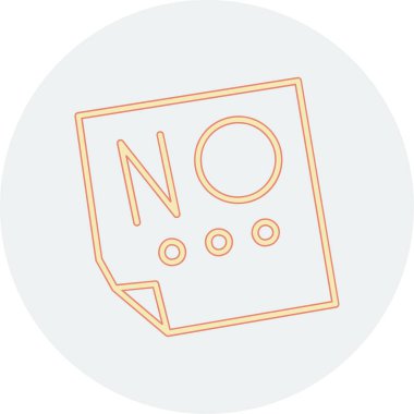 İşaret simgesi yok, vektör illüstrasyonu