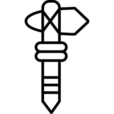 Kılıç. Web simgesi basit tasarım