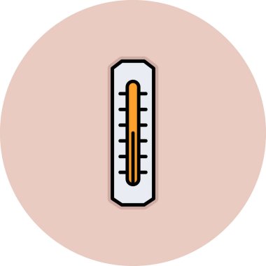 termometre simgesi vektör illüstrasyonu