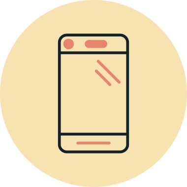 akıllı telefon vektör illüstrasyonu modern basit tasarım