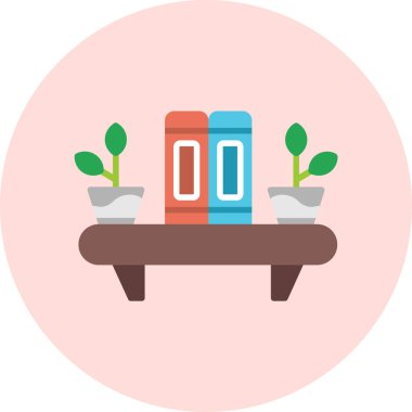 Bir kahve bitkisi simgesinin vektör çizimi