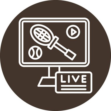 canlı ikon, düz vektör tasarımı