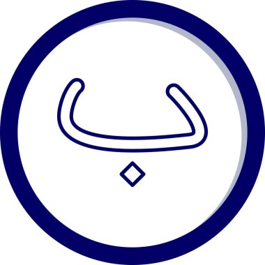 Bir beyzbol ikonunun vektör illüstrasyonu