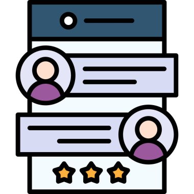 Geri besleme simgesi vektör illüstrasyonu