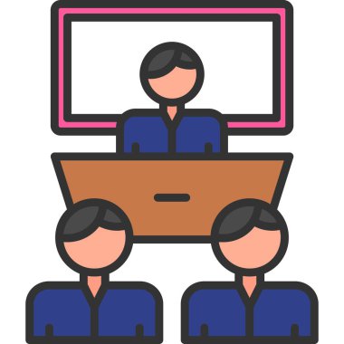 Konferans. Basit resimleme