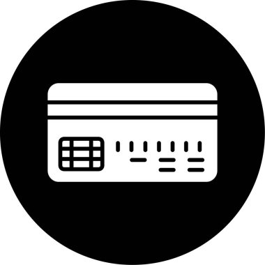 Kredi kartı ikonu vektör illüstrasyonu