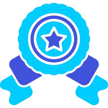 Madalya. Web simgesi basit illüstrasyon