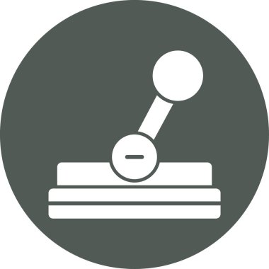 Bir daktilo simgesinin vektör illüstrasyonu