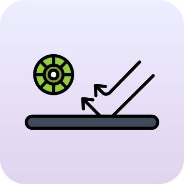 Yeşil kurdeleli ahşap bir kutunun çizimi