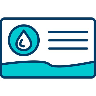 su damlası ikon vektör illüstrasyonu