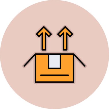 kutu simgesi vektör illüstrasyonu