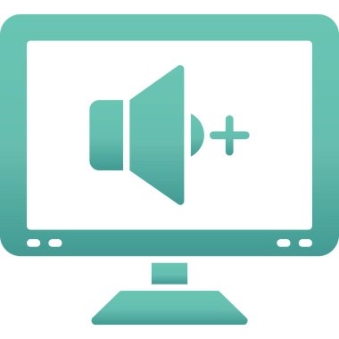 Video kamera simgesi, basit vektör çizim