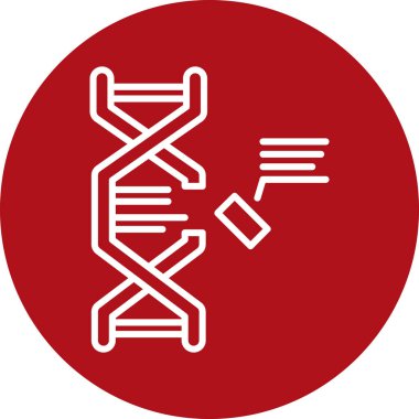 DNA simgesinin vektör illüstrasyonu