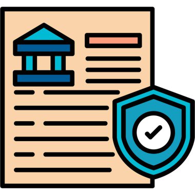 iş sözleşmesi belge simgesi - taslak biçimi