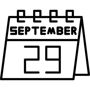 Takvim Eylül simgesi, özet biçimi