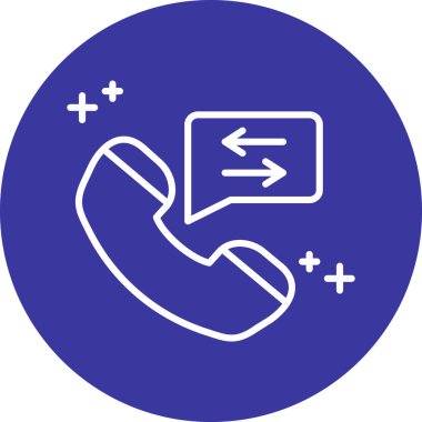 Çağrı. Web simgesi basit illüstrasyon