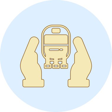 Modern b 'nin vektör çizimi tıbbi simge eksikliği