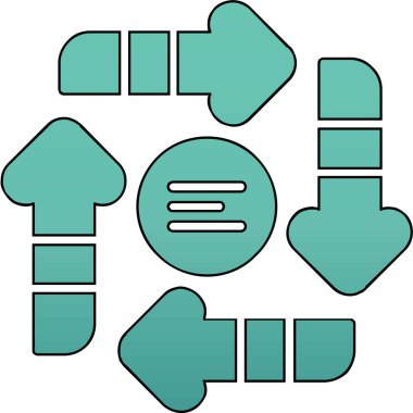 seo modern simgesinin vektör illüstrasyonu