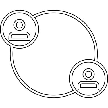 Sosyal medya teknolojisi ikon vektör illüstrasyon tasarımını izole etti