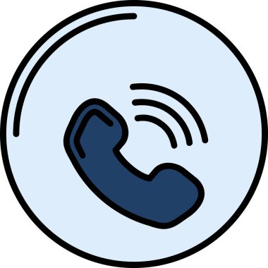 Telefonunuz var. Web simgesi basit illüstrasyon