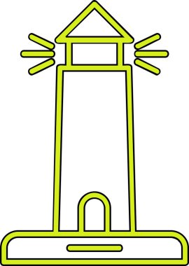 Bina. Web simgesi basit illüstrasyon