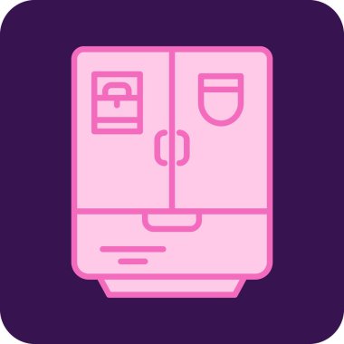 Bir araba simgesinin vektör illüstrasyonu