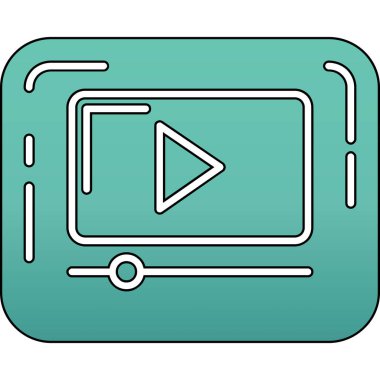 Simgeyi çal. özet çalma vektörü simgesi