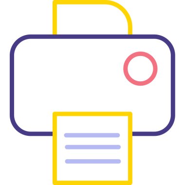 Belgenin modern simgesinin vektör illüstrasyonu