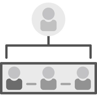 hiyerarşi web simgesi, vektör çizim