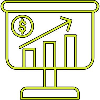 Dolar işareti. Web simgesi basit illüstrasyon