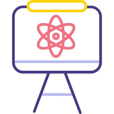 Bir nükleer simgenin vektör illüstrasyonu