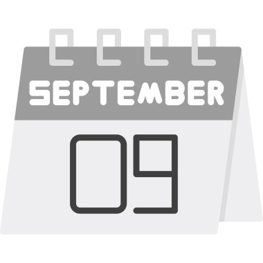 düz takvim tasarım vektör çizimi