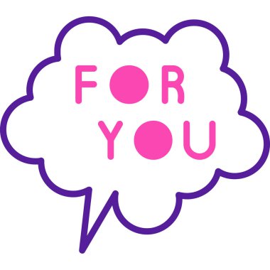 sen bana metin, tasarım, vektör illüstrasyonu