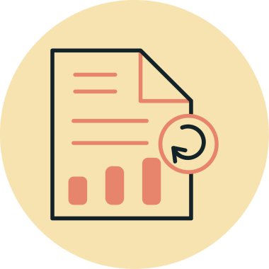 Belge. Web simgesi basit illüstrasyon