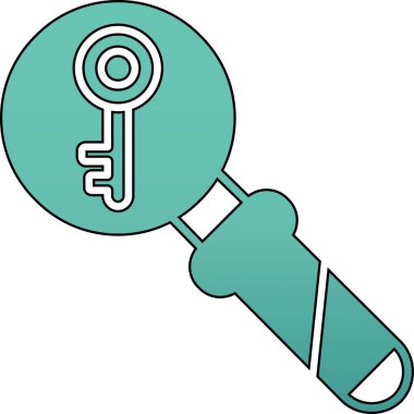 Çizgi film büyütecinin vektör çizimi