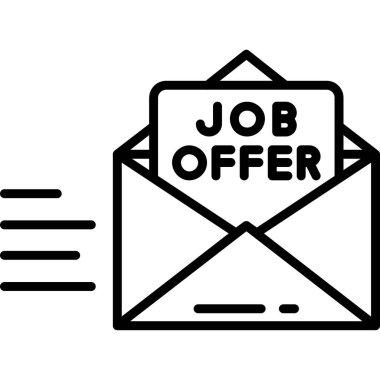 iş teklif satırı vektör simgesi
