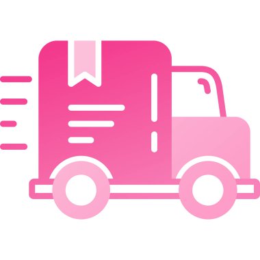 kamyon vektör simgesi modern illüstrasyon