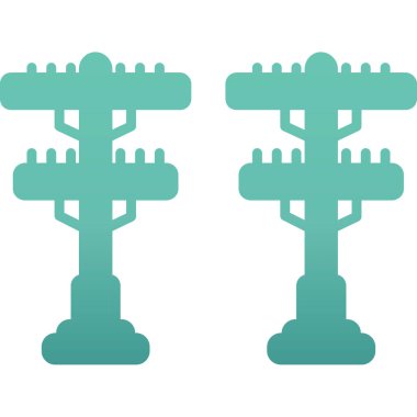 Montaj etiketi iki silueti