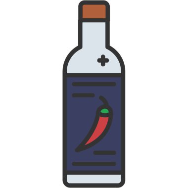 Chili simgesinin vektör illüstrasyonu