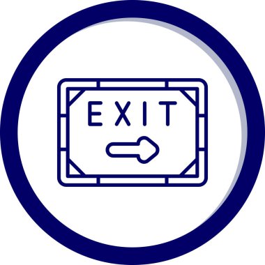 çıkış simgesi çizimi